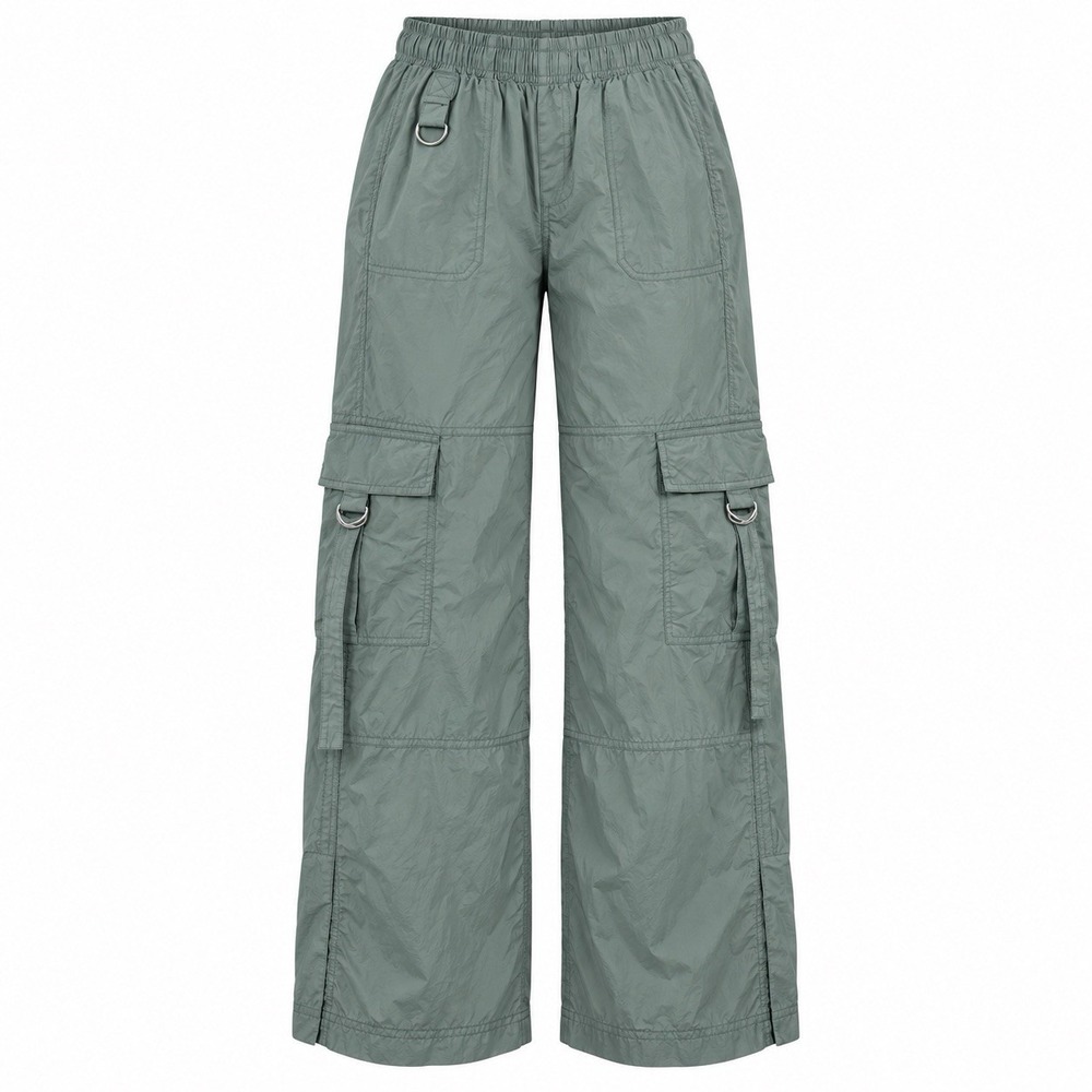 Wild Fable Women Size Small Sage Green Wide Leg Cargo Pants Cotton Streetwear
